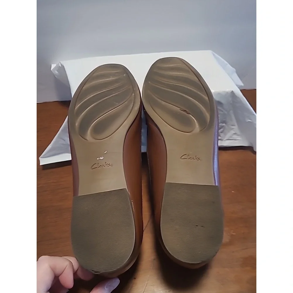 CLARKS‎ COLLECTION Women's Juliet Bay Slip-On Loafer Flats SIZE 11M Brown
